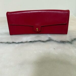 Rolfs Chic Red Leather Clutch